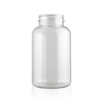 Clear PET Plastic Bottles - Wide Mouth Round Packers