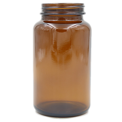 amber glass wide mouth packers 300cc